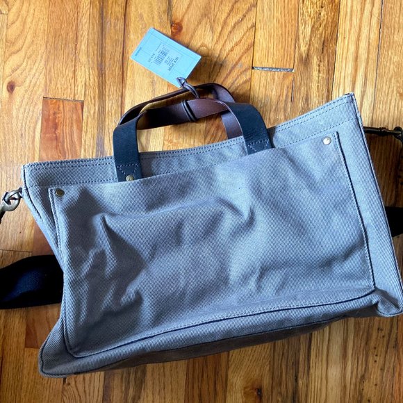 NWT Jack Spade Work Twill Briefcase Messenger Bag - Picture 4 of 8